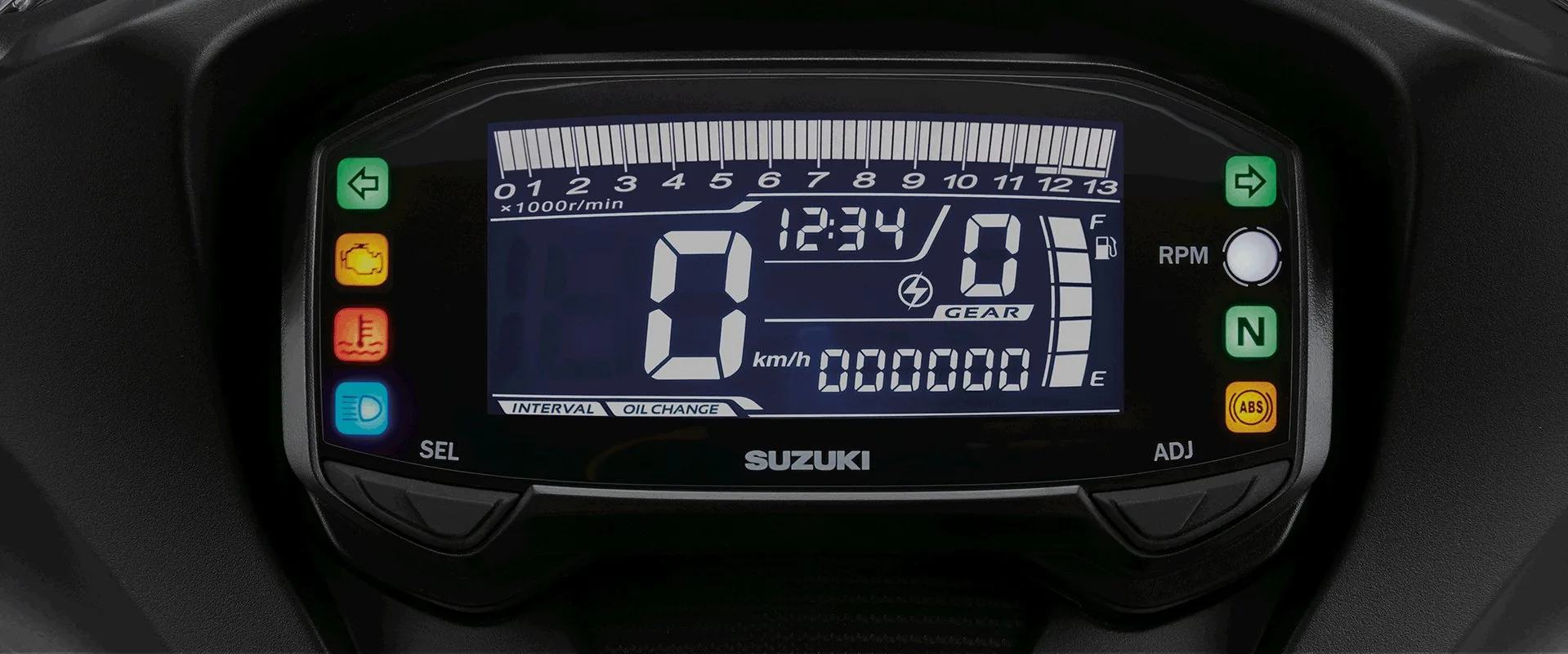 Višefunkcijski, potpuno LCD sklop instrumenata